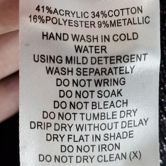 Cooper St. Black Alice Knit Metallic Sweater Dress Size L NEW Long Sleeve - Picture 5 of 9